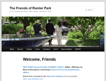 Tablet Screenshot of friendsoframlerpark.org